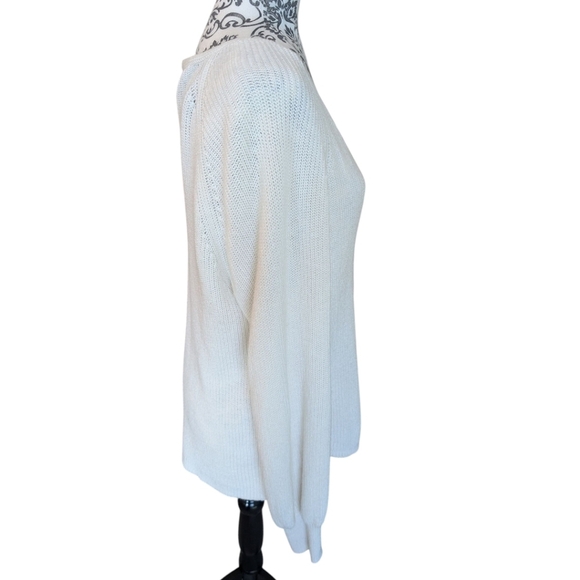 Aritzia Wilfred Granada Cardigan Preppy Clean Girl Boyfriend Womens M Ivory - Picture 6 of 12